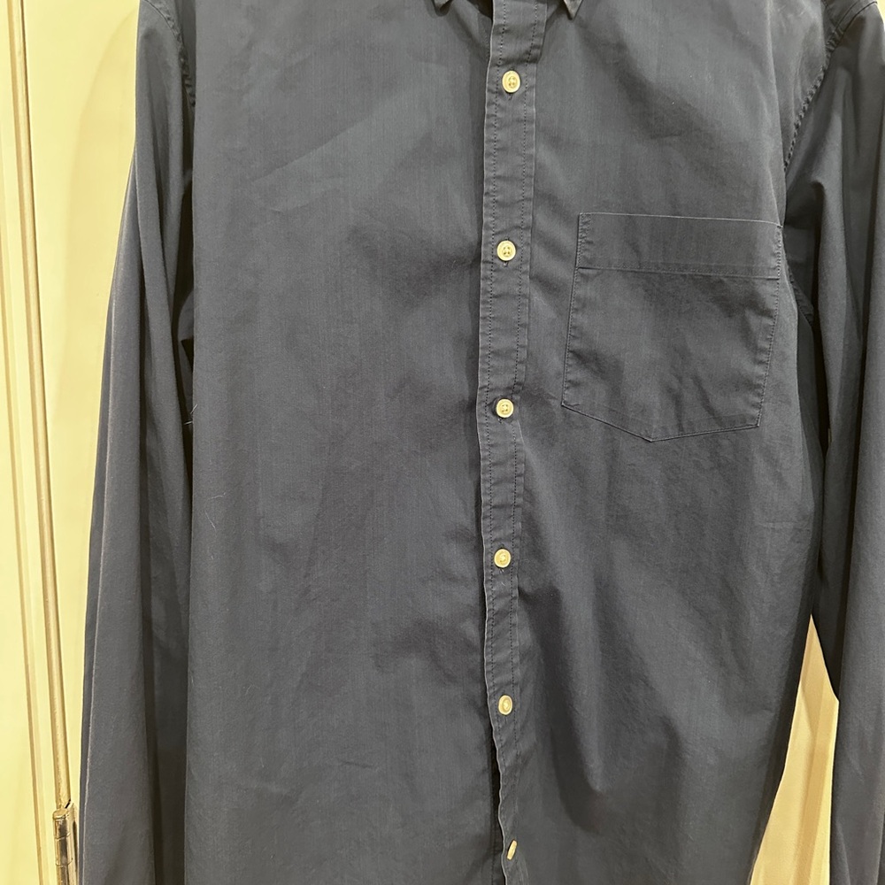 Banana Republic Long Sleeve Dark Blue Casual Shirt